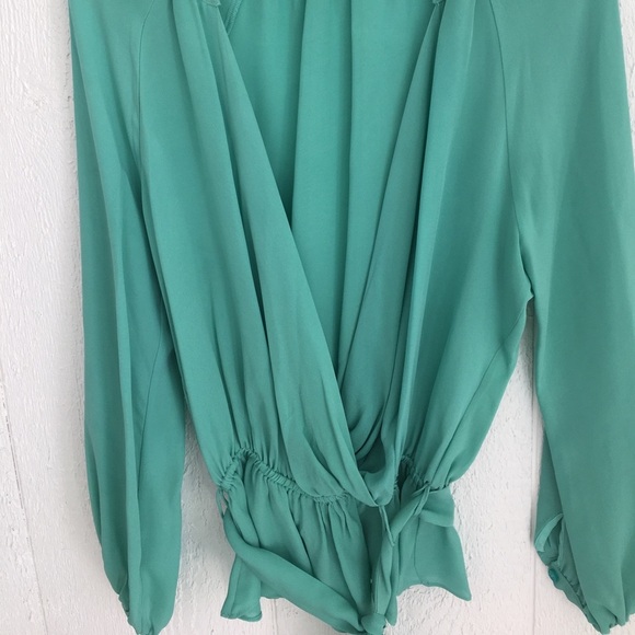 NWOT Beautiful Turquoise Blouse - Picture 2 of 4
